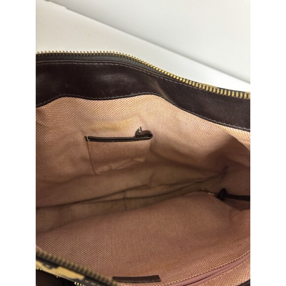 Dooney & Bourke Giraffe Print Shoulder Bag Brown Giraffe Print